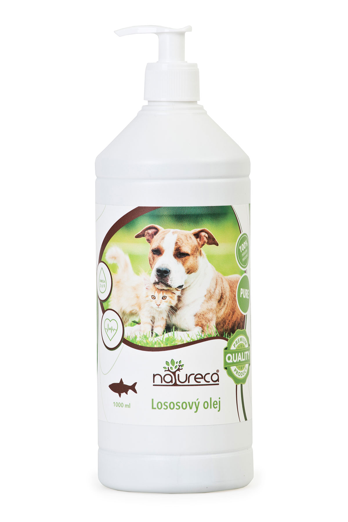 Lososový olej Natureca Pure 1L, EXPIRÁCIA 20-10-2025