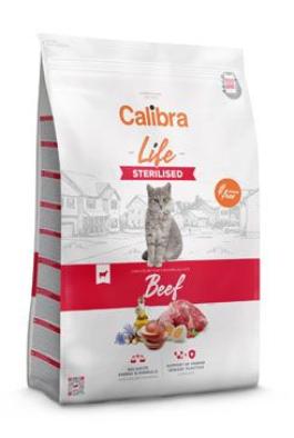 Calibra Cat Life Sterilised Beef 6kg+DÁREK kapsička Sterilised Liver 100g