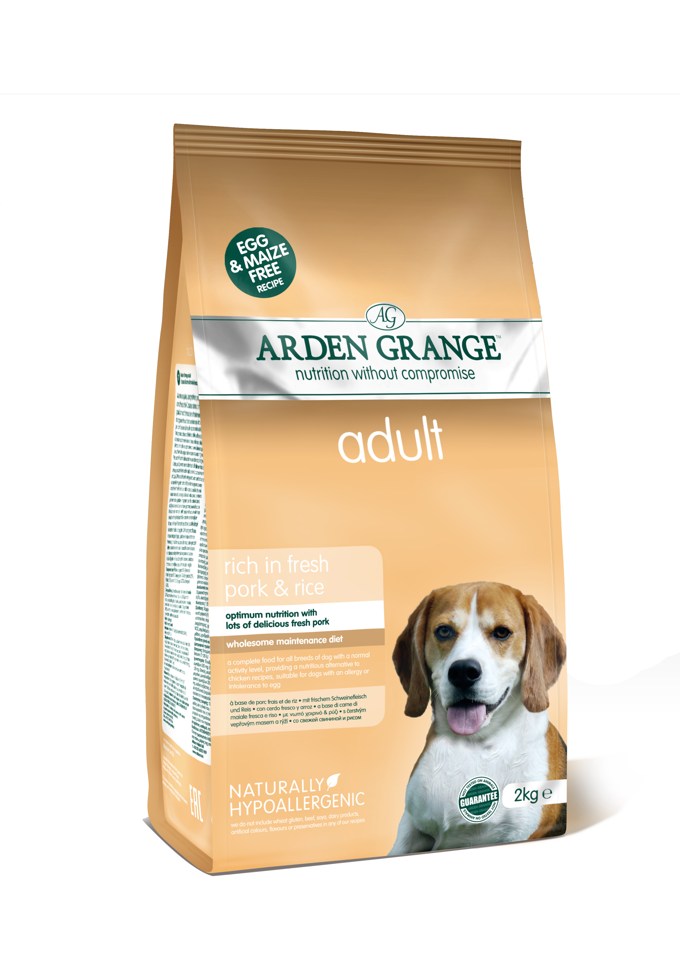 Arden Grange Dog Adult rich in fresh Pork&Rice 2kg !!! EXPIRÁCIA 29.09.2026 !!! 