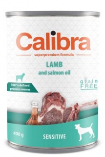 Calibra Dog  konz.  Sensitive jehněčí 400g