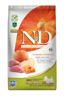 N&D GF Pumpkin DOG Adult Mini Boar & Apple 2,5kg