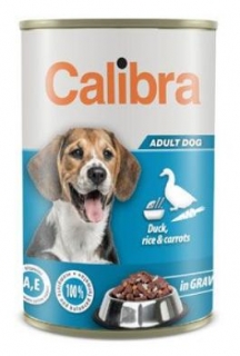 Calibra Dog konz.Duck,rice&carrots in gravy 1240g NEW