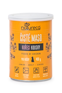 Kuracie kúsky 400g - Čisté mäso pre mačky, konzerva