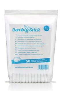 Tyčinky vatové BambooStick L/XL pro čištění uší psů 50ks